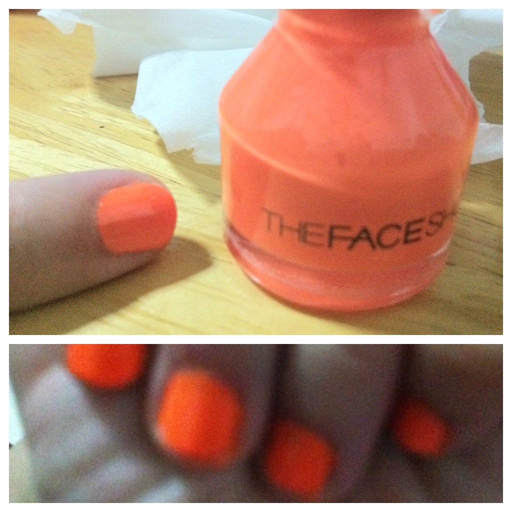 The Face Shop Neon Orange Nail Color