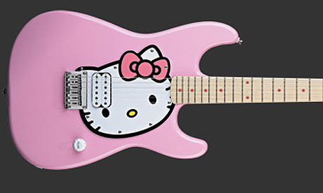 Pink Hello Kitty Guitar