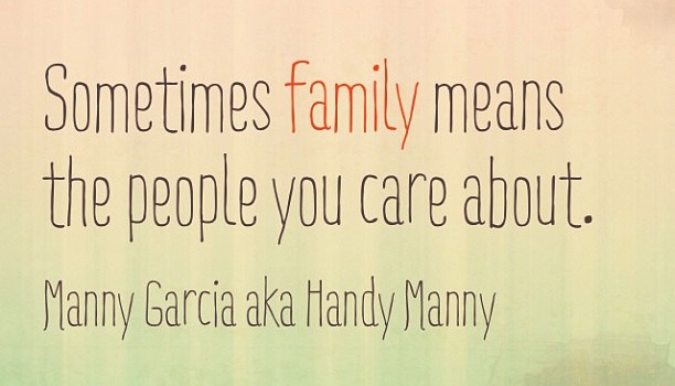 quote about family - people you care about