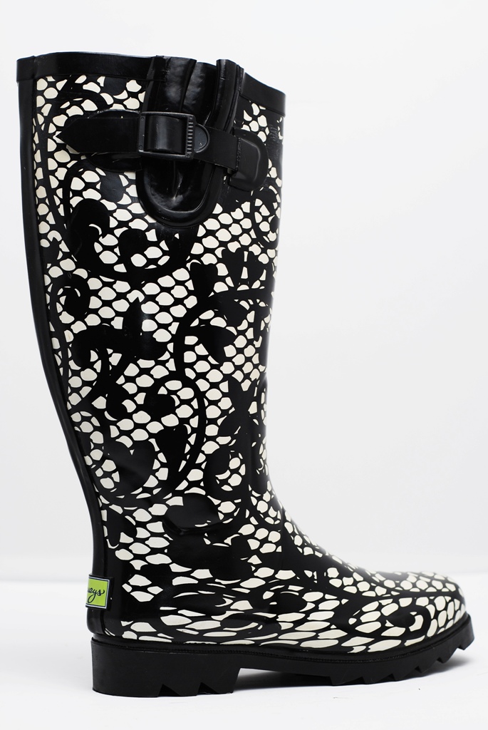 plueys Oooh La Lace rain boots